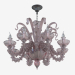 3d model Chandelier made of glass (S110188 8red) - preview