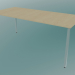 3D Modell Rechteckiger Tisch mit quadratischen Beinen (1800x800mm) - Vorschau