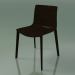 modèle 3D Chaise 0359 (4 pieds en bois, sans rembourrage, wengé) - preview