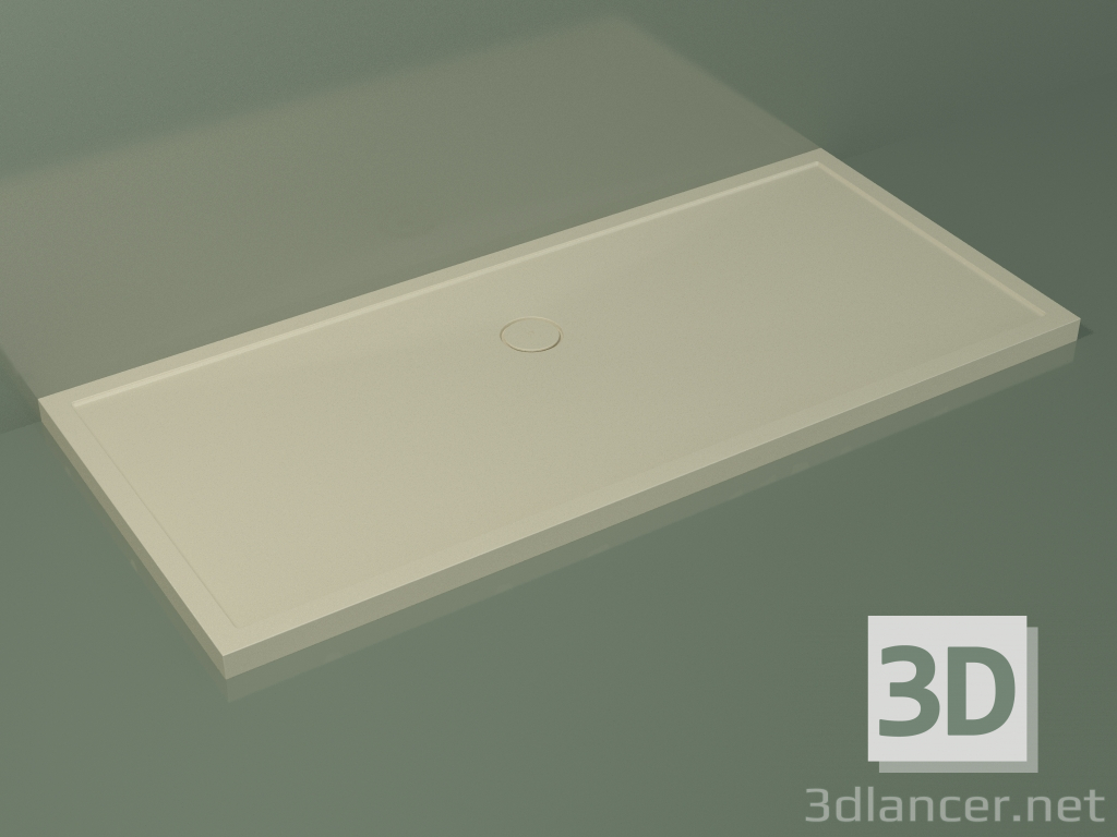 modello 3D Piatto doccia Medio (30UM0135, Bone C39, 200x90 cm) - anteprima