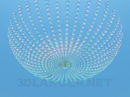 modello 3D Lampadario fatto di sfere di cristallo - anteprima