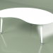 3d модель Журнальний стіл Нирка монохром (білий) – превью