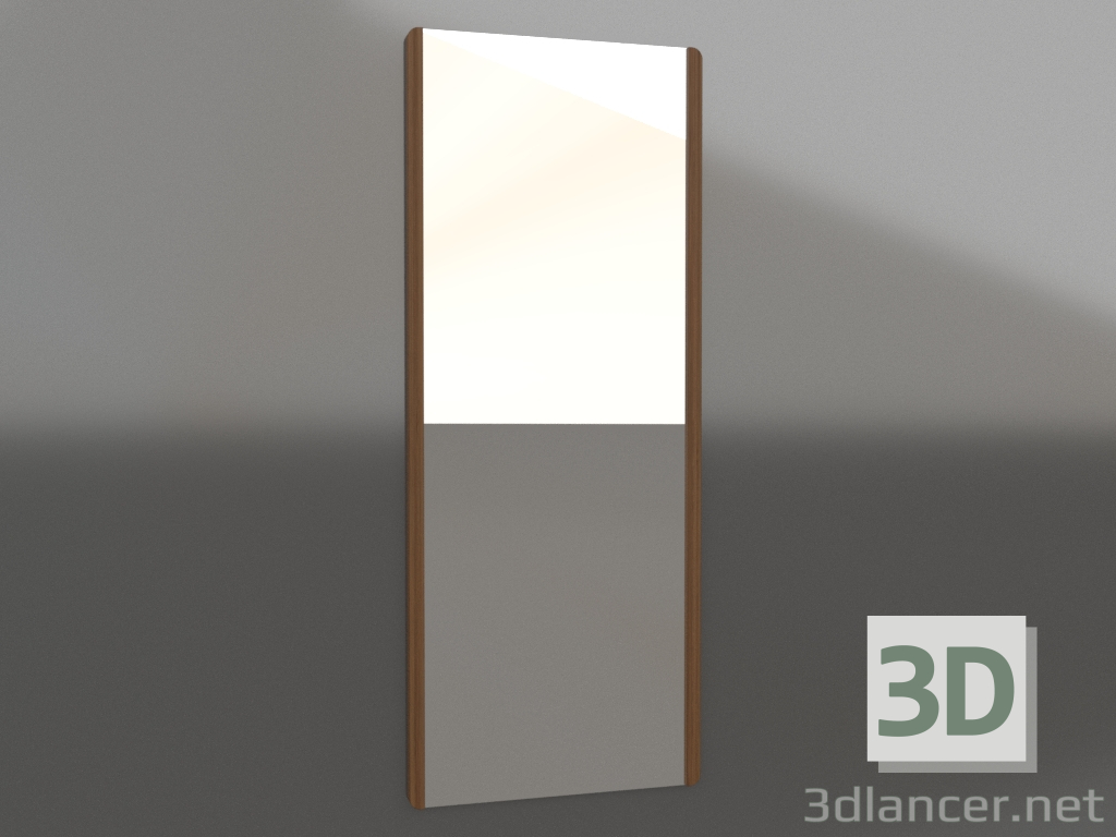 modello 3D Specchio da parete 2000x800 mm (noce chiaro) - anteprima