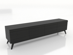 TV cabinet LARGE 2000 mm (black RAL 9005)