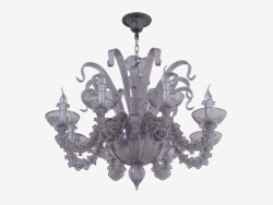 Chandelier made of glass (S110188 8violet)