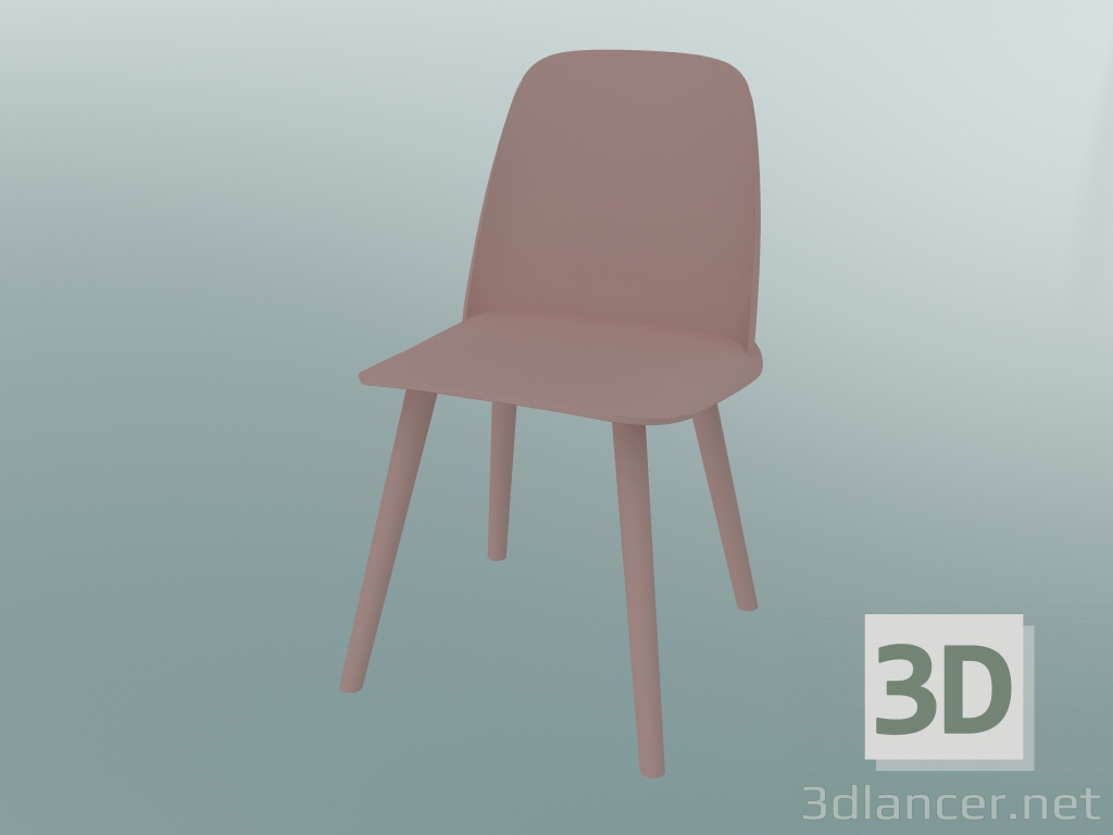 3D Modell Stuhl Nerd (Rose) - Vorschau