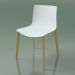 Modelo 3d Cadeira 0355 (4 pernas de madeira, polipropileno bicolor, carvalho natural) - preview