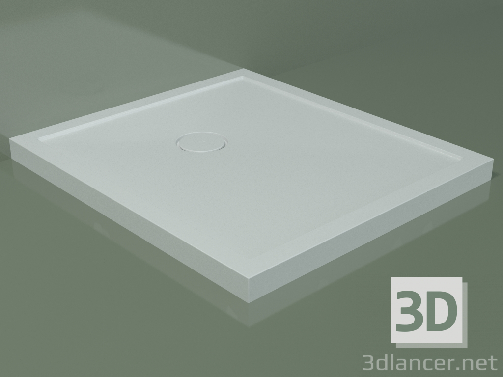 3D modeli Duş teknesi Medio (30UM0137, Glacier White C01, 80x90 cm) - önizleme