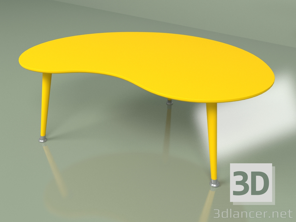 3D Modell Couchtisch Bud monochrom (gelb-senf) - Vorschau