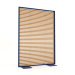 modèle 3D Cloison en bois artificiel et aluminium 120x170 (Roble doré, Bleu nuit) - preview