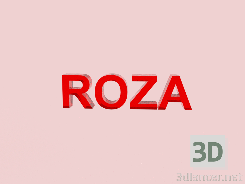 3D Modell NAME - Vorschau