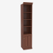 3d model Bookcase narrow with open shelves (3841-30) - preview