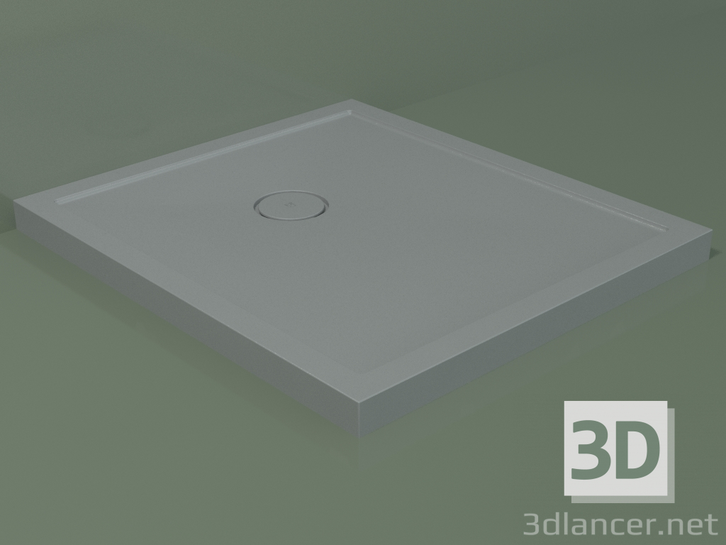modello 3D Piatto doccia Medio (30UM0137, Silver Grey C35, 80x90 cm) - anteprima