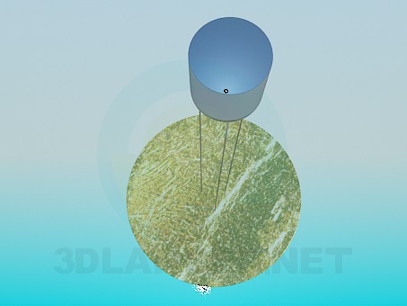 3d model Chandelier with metal disks - preview 3d model Chandelier with metal disks - preview
