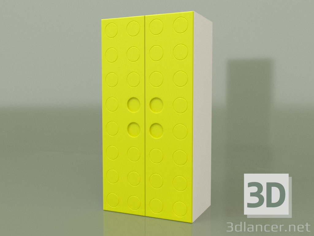 3D Modell Doppelkleiderschrank (Lime) - Vorschau