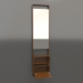 modèle 3D Miroir (avec tiroir ouvert) ZL 16 (bois brun clair) - preview
