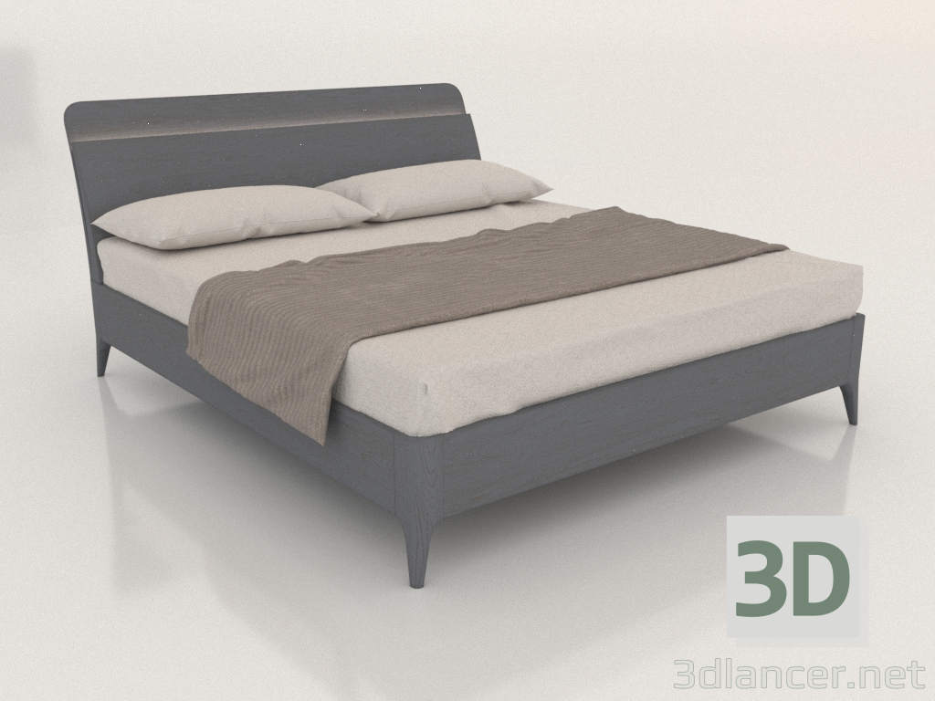 3d model Double bed 1600x2000 (Selena) - preview