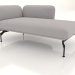 3d model Chaise longue with armrest 85 on the right - preview
