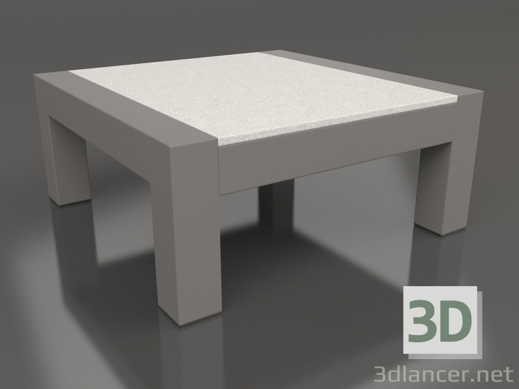 modello 3D Tavolino (grigio quarzo, DEKTON Sirocco) - anteprima