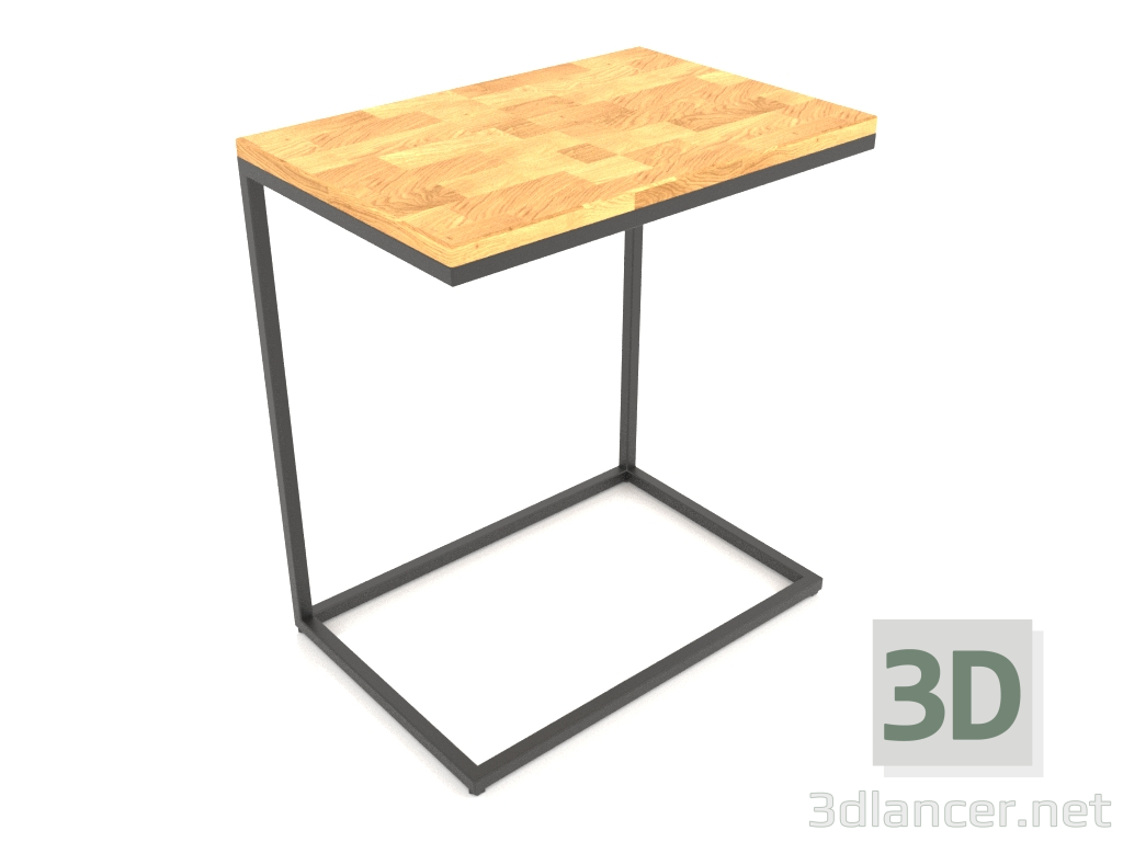 3d model Mesita de noche rectangular (SUELO DE MADERA, 60x40x65) - vista previa