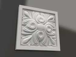 Decorative plaster element DE 023 (95x95x23)