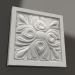 modello 3D Elemento decorativo in gesso DE 023 (95x95x23) - anteprima