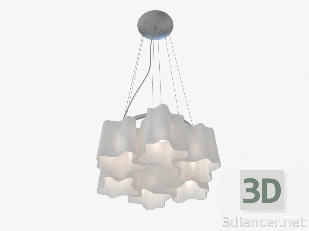 modello 3D Lampadario pendente Nubi (802160) - anteprima