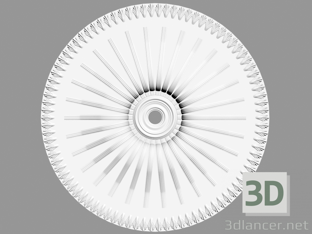 3D modeli Tavan çıkışı (P40) - önizleme