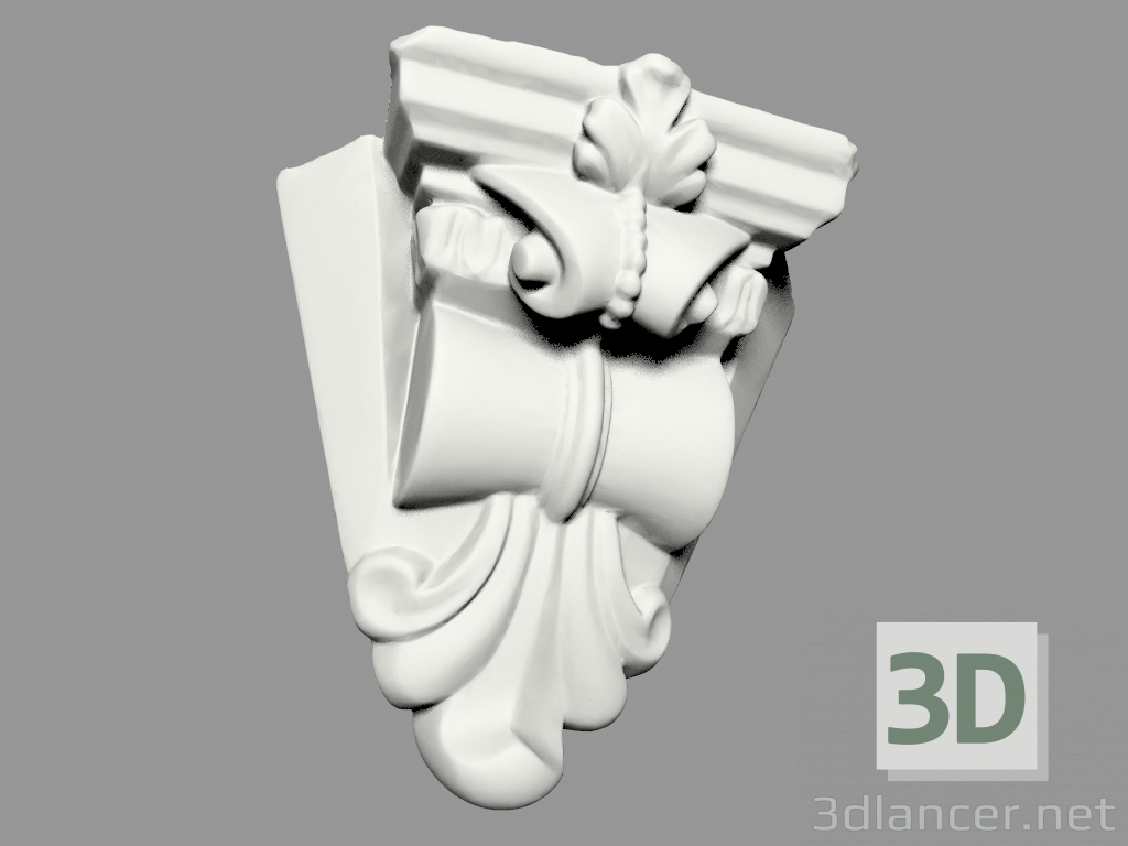 3D modeli Braket (KRU46) - önizleme