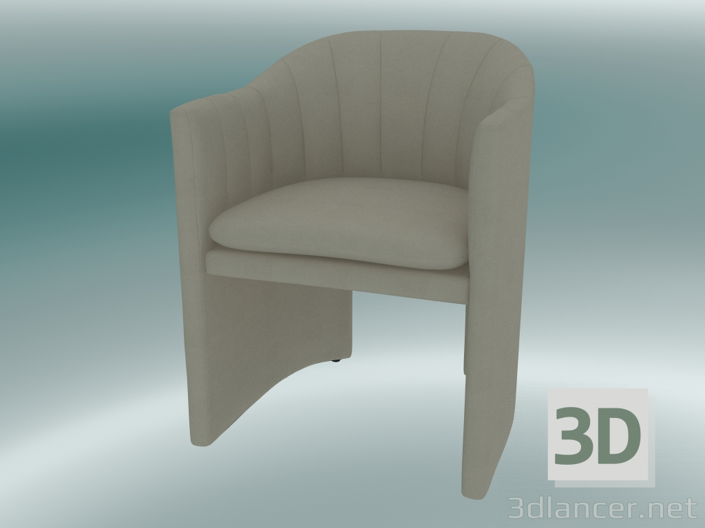 3d model Dining chair, office Loafer (SC24, H 79cm, 57x59cm, Velvet 14 Pearl) - preview