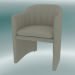 modèle 3D Chaise de salle à manger, mocassins de bureau (SC24, H 79 cm, 57x59 cm, Velours 14 perles) - preview