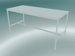 Rechteckiger Tisch Base High 85x190x95 (Weiß)