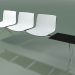 3d model Bench 2036 (triple, with table, two-tone polypropylene) - preview