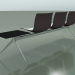modèle 3D Banc 2036 (triple, avec table, polypropylène bicolore) - preview