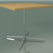 modèle 3D Table carrée 5566 (H 74 - 80x80 cm, Chêne naturel, LU1) - preview