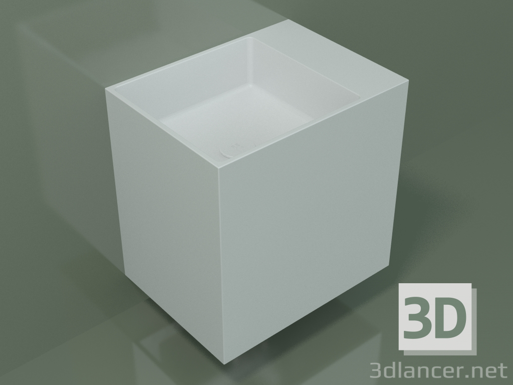 3D modeli Duvara monte lavabo (02UN23102, Glacier White C01, L 48, P 36, H 48 cm) - önizleme