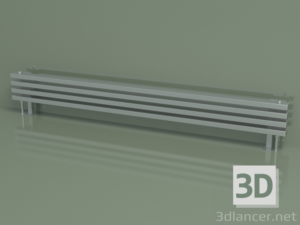 modello 3D Radiatore orizzontale RETTA (4 sezioni 1800 mm 60x30, technolac) - anteprima