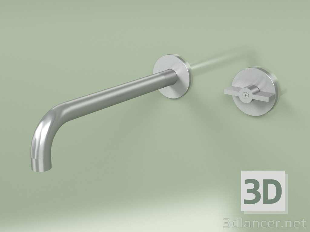 modello 3D Miscelatore idroprogressivo a parete con bocca di erogazione (19 11, AS) - anteprima