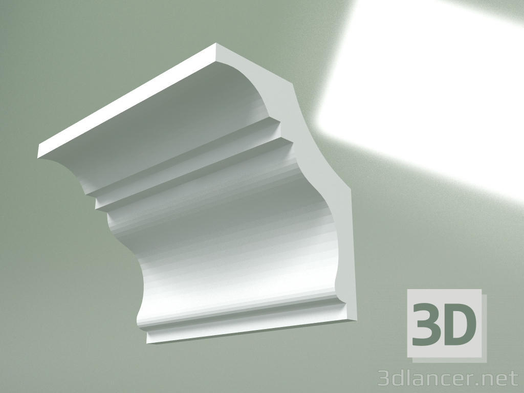 3D modeli Alçı korniş (tavan kaidesi) KT335 - önizleme