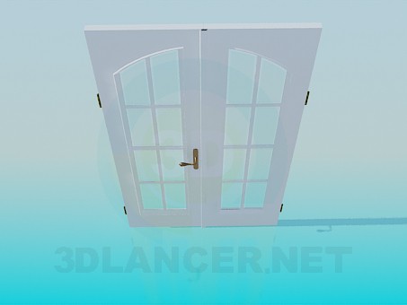 3 डी मॉडल डबल दरवाजे - पूर्वावलोकन