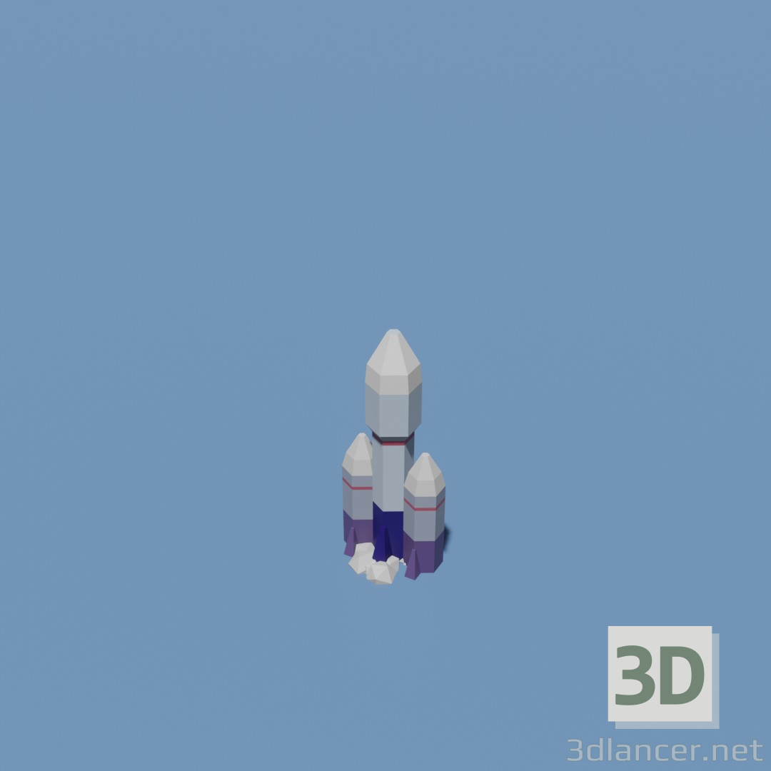 3D modeli raket - önizleme