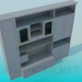 3D Modell Schrankwand für Wohnzimmer - Vorschau