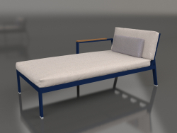 Módulo de sofá, seção 2 esquerda (azul noturno)