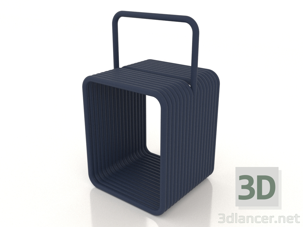 modello 3D Legno alto (blu) - anteprima