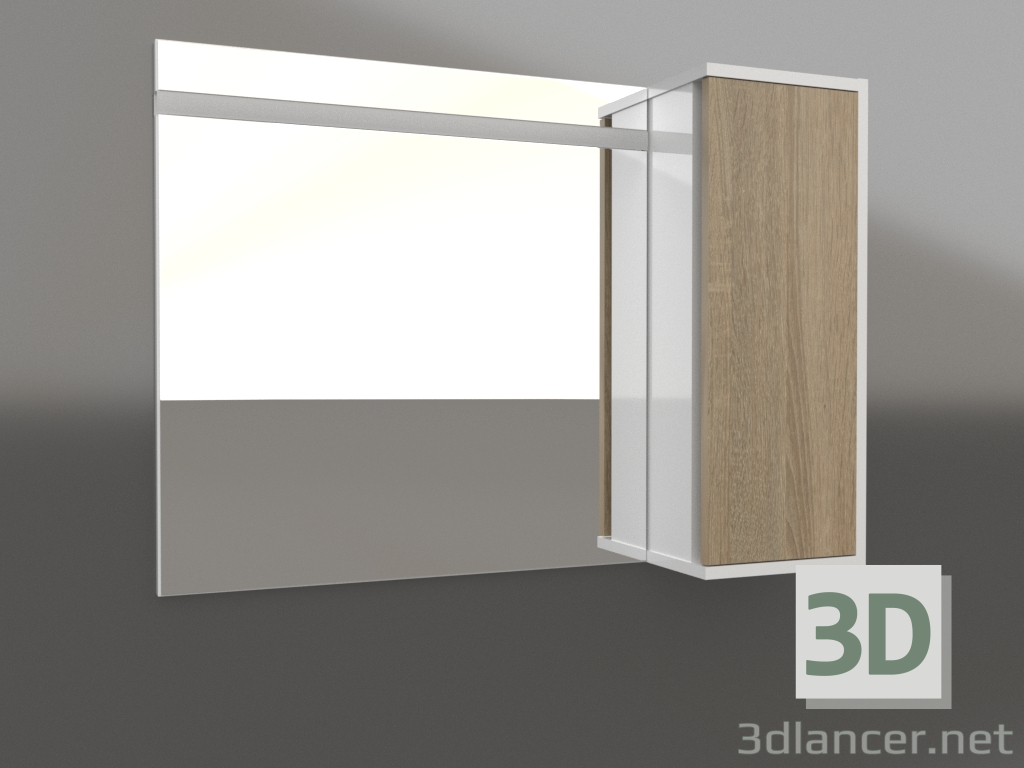 3D Modell Spiegel mit Schrank 90 cm (Mai.02.09) - Vorschau