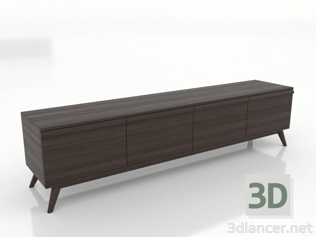 modello 3D Mobile TV LARGE 2000 mm (frassino noce) - anteprima modello 3D Mobile TV LARGE 2000 mm (frassino noce) - anteprima