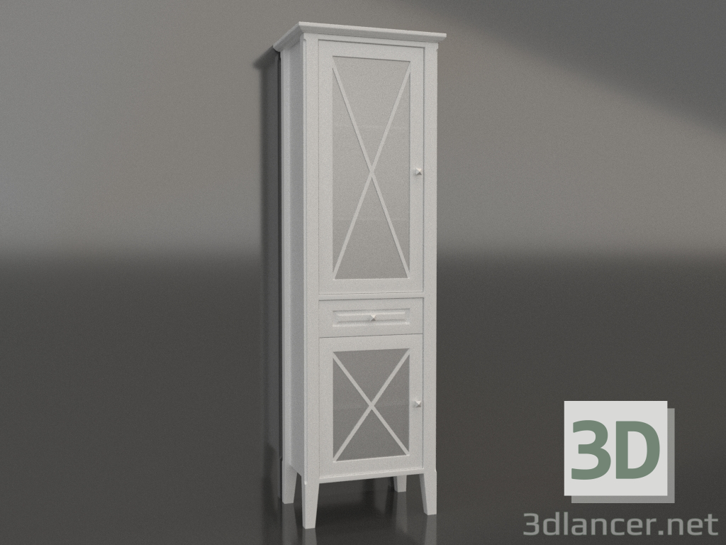 3D modeli Palermo kalem kutusu (beyaz, sağ) - önizleme