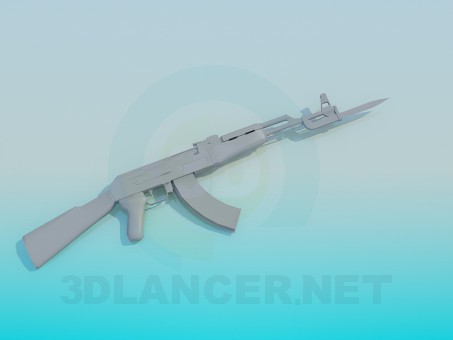 3d model AK-47 - preview 3d model AK-47 - preview