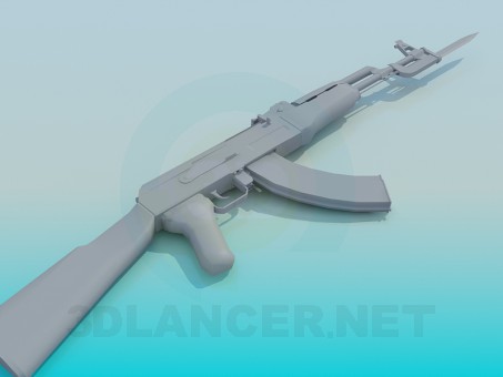 3d model AK-47 - preview 3d model AK-47 - preview