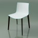 3d model Chair 0355 (4 wooden legs, two-tone polypropylene, wenge) - preview